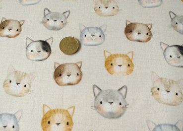 Carlo Hilco French Terry brushed with cat heads